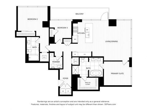 a floor plan of a house with different floors
